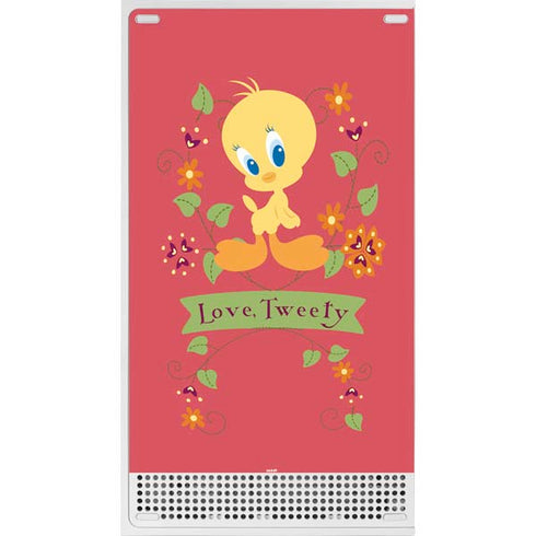Looney Tunes Tweety Embroidered Xbox Series S Console Skin